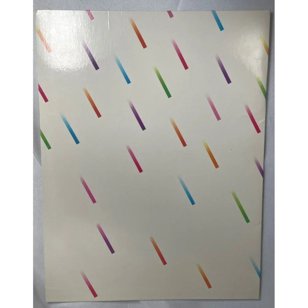Folder Vintage 1985 Scentex Geometric Shapes Forms No Holes 2 Pockets